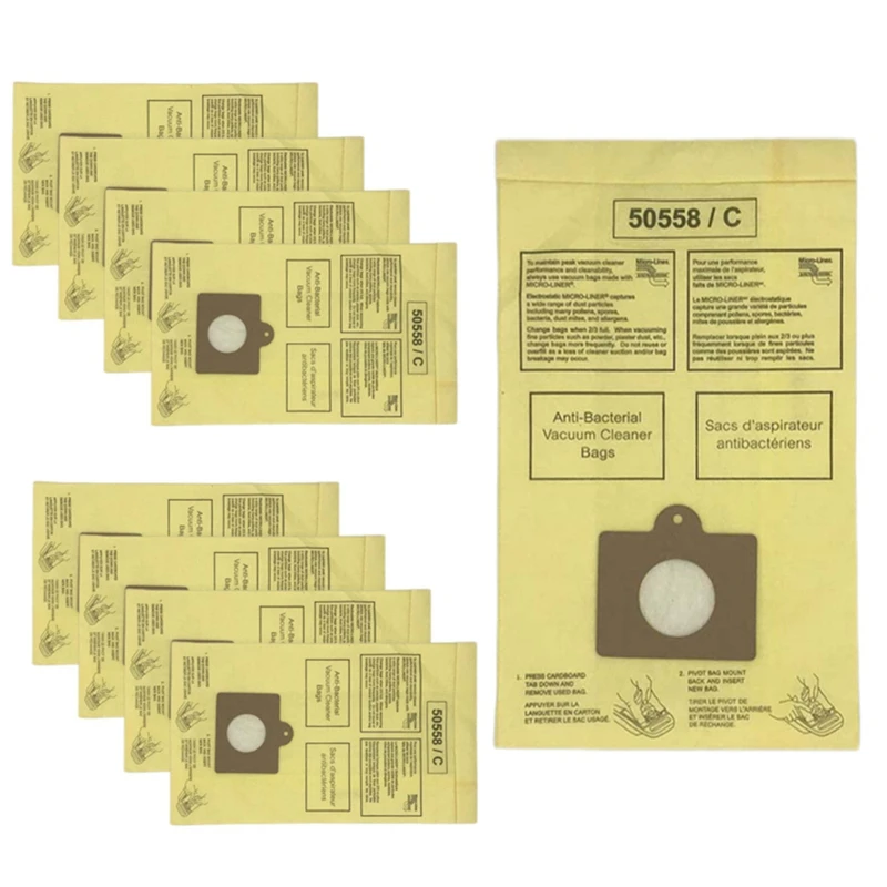 

9Pcs Dust Bags For Kenmore Canister Type C Or Q 5055, 50558, 50557 And Panasonic Type C-5