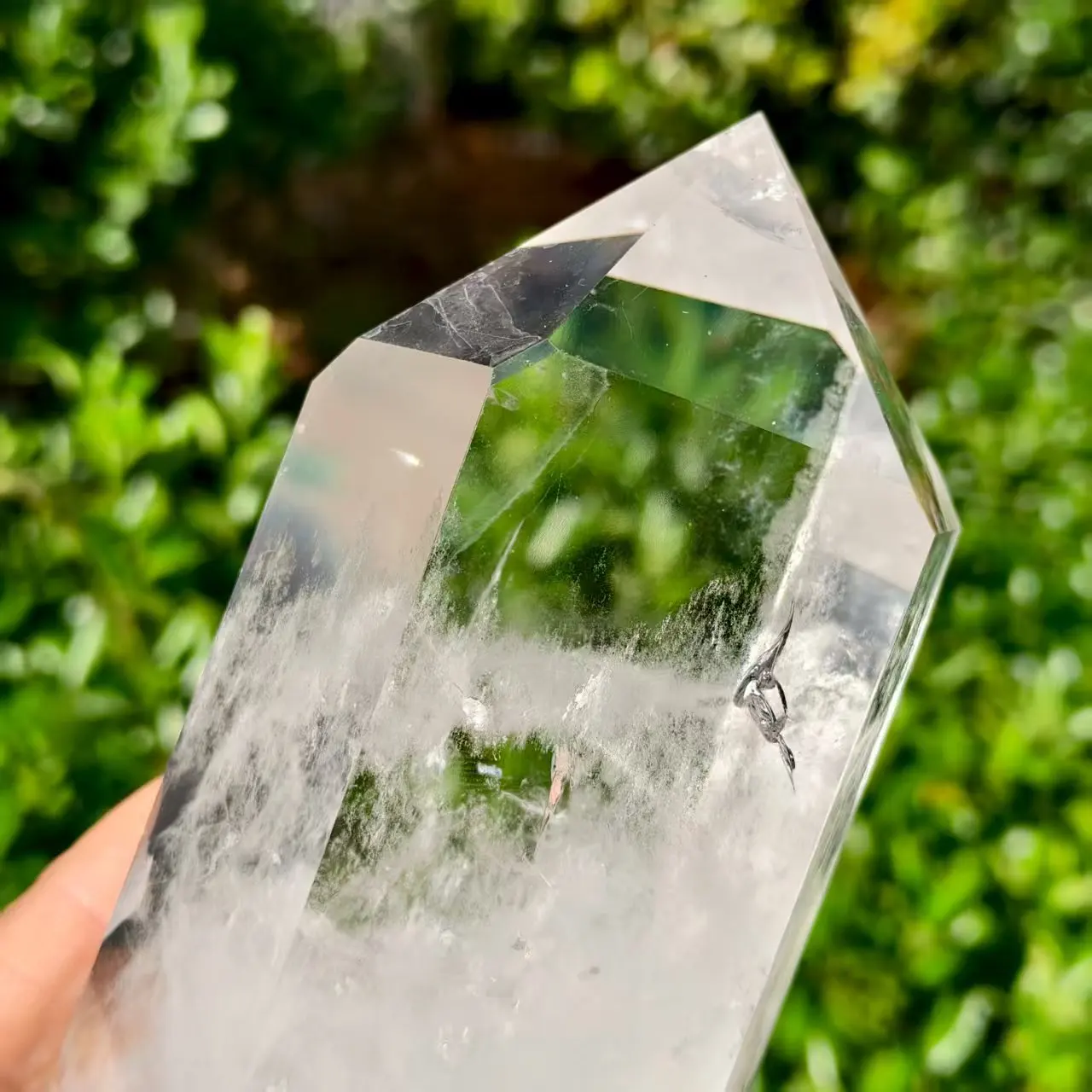 

Natural Formed!Transparent Quartz Obelisks, White Transparent Crystal Wands, Minerals, Reiki, Healing Towers