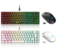 60% gaming Keyboard and mouse combo set gamer white key board combo computer wired keyboards mouses office teclado for laptop pc