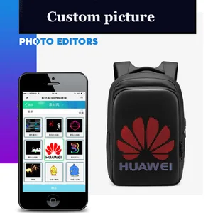 Backpack Display Led Business Travel 15.6 Inch Laptop Backpack Men DIY Smart Backpack 6 Main Sales Smart Backpack - №2