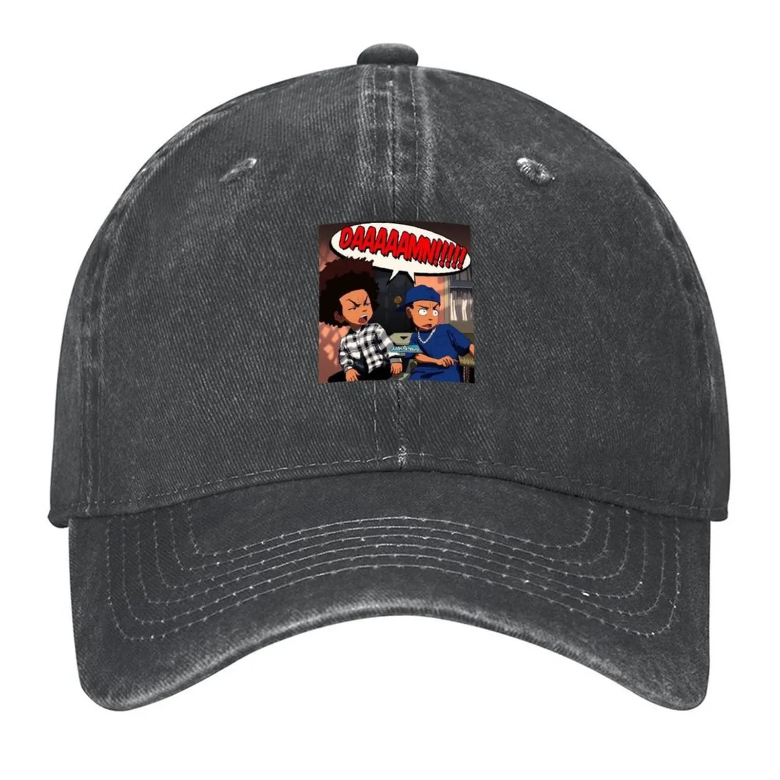 

The Boondocks (DAMN meme) Huey x Riley Freeman Baseball Cap Designer Hat fashionable Sunhat Women Caps Men's