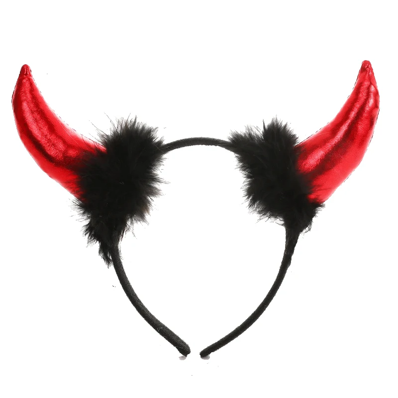 Children Halloween Party Accessories Dress Up Girls Witch Vampire Headbands Kids Witch Hat Broom Girl Black Headband