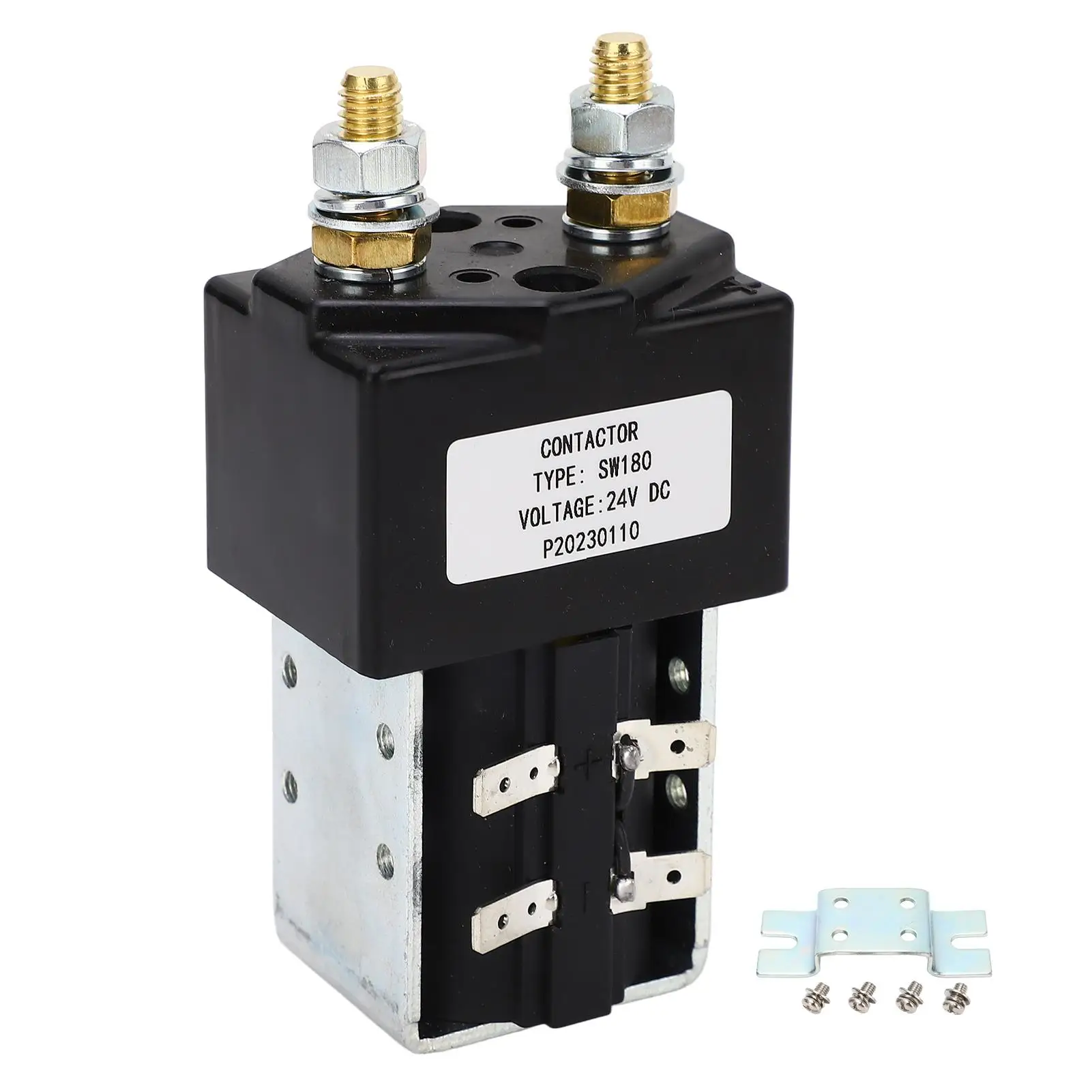 

DC Contactor Solenoid Valve Practical 24V Metal Alloy Cart Contactor Solenoid Valve Hard Plastic Steel Copper for battery Cars