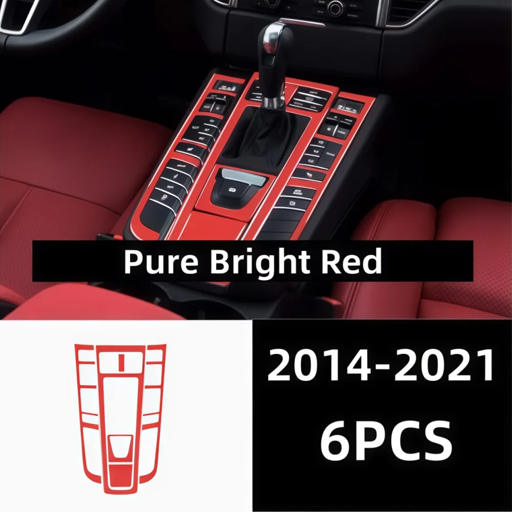 Decoratief paneel voor de versnellingspook in de middenconsole, geschikt voor de Porsche Macan, modeljaar 2014-2021.