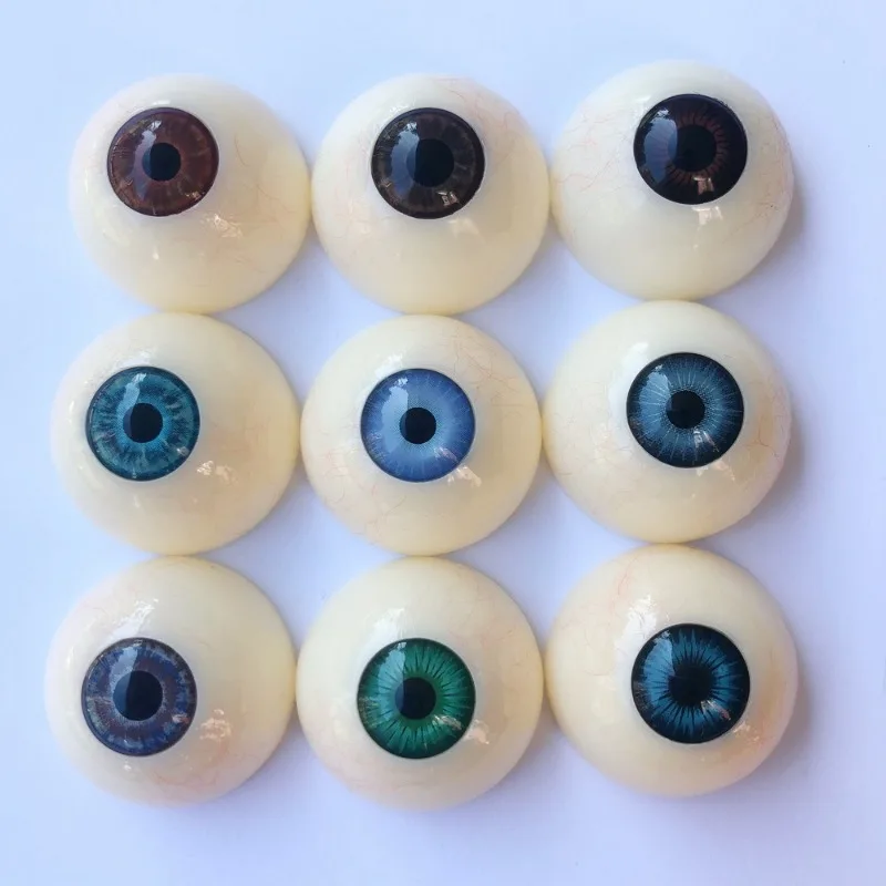 30mm Acrylic Eye Simulation Silicone Doll Accessories