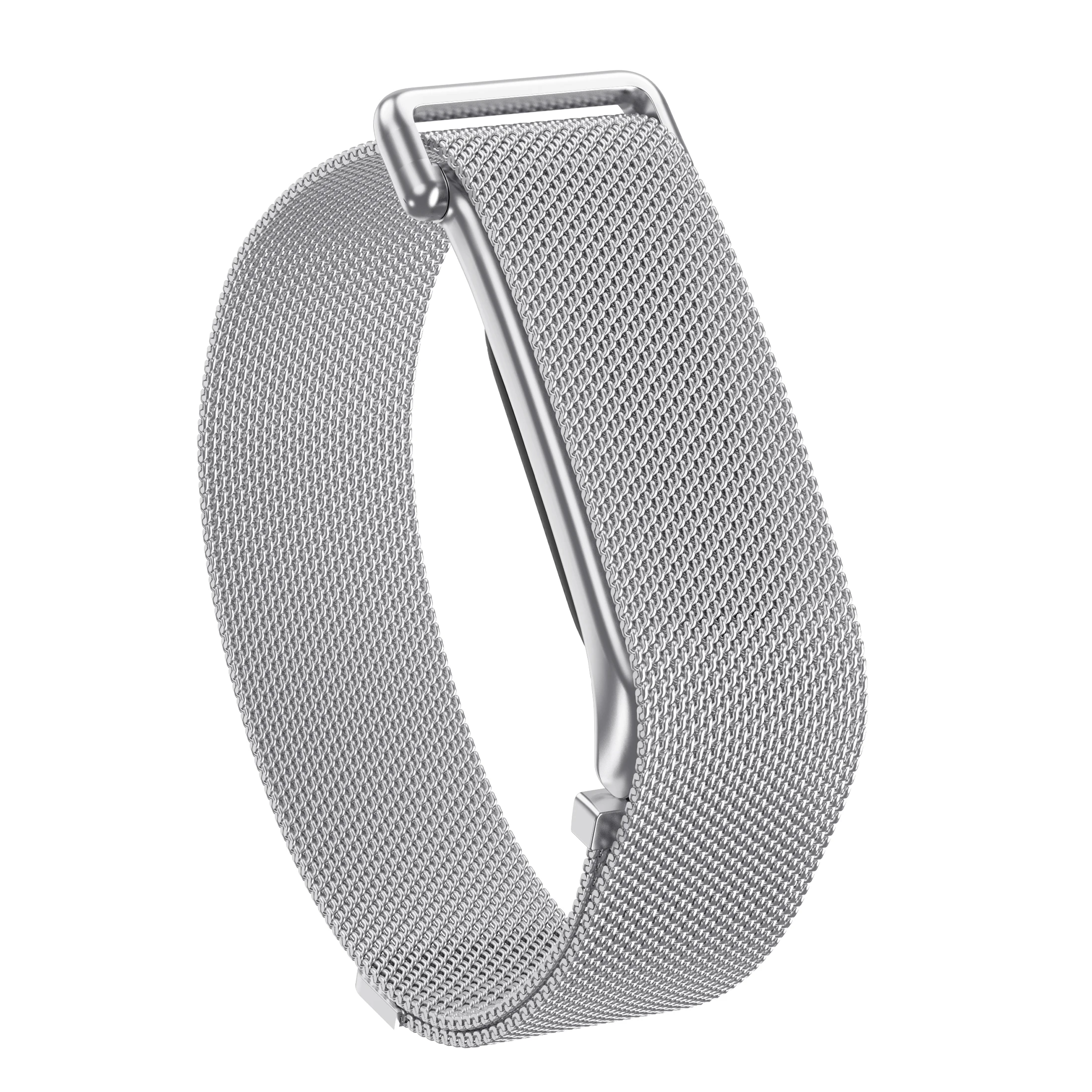 Google Fitbit Air Atmungsaktives Milanaise-Armband Schnellverschluss Verstellbares Weiches Metall-Tracker-Zubehör – Detail 25
