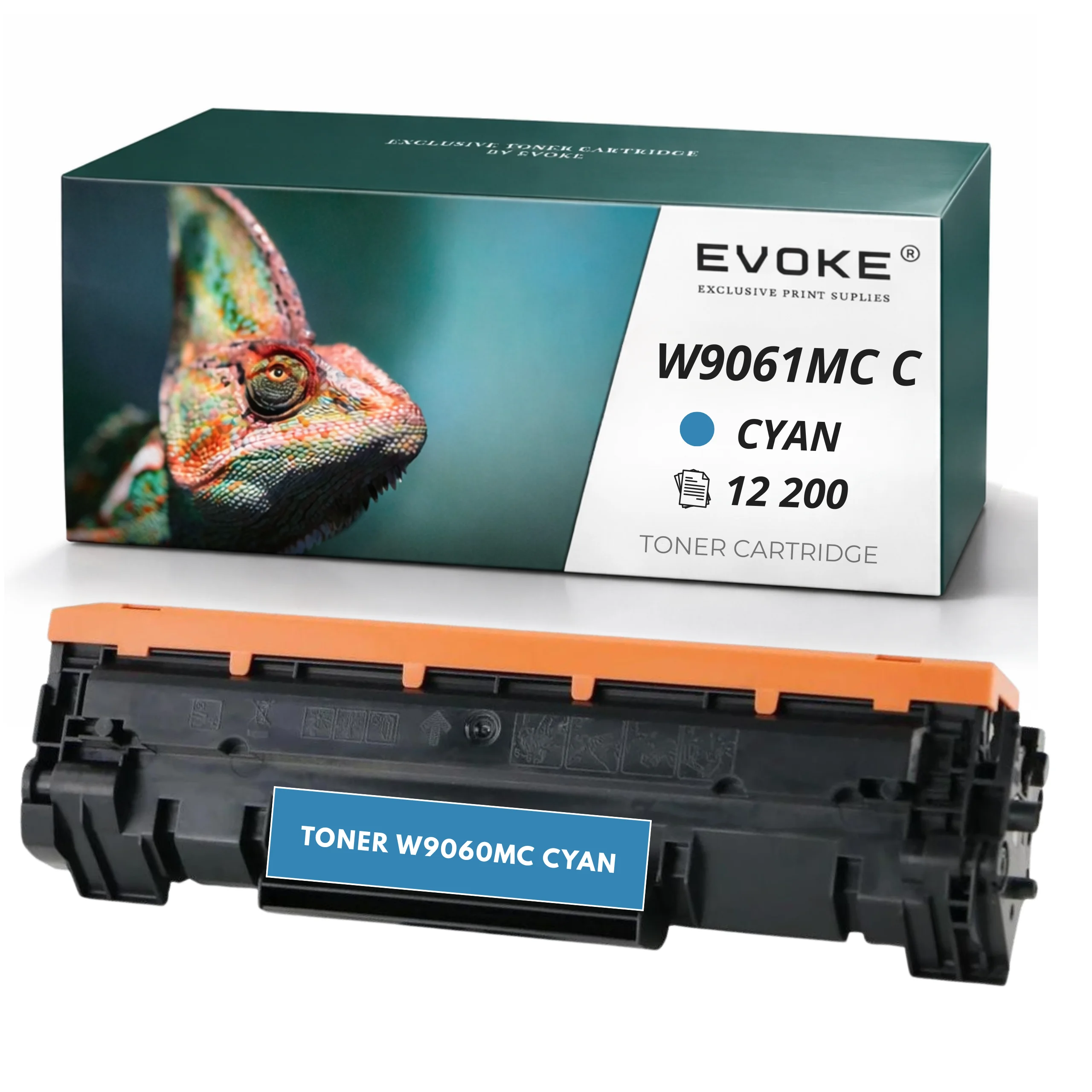 Evoke Compatibele Toner voor Hp W9061Mc W9060Mcc Cyaan 12200 Pagina's C Laserjetmanaged E55040Dw Flow E57540C E57540Xhn