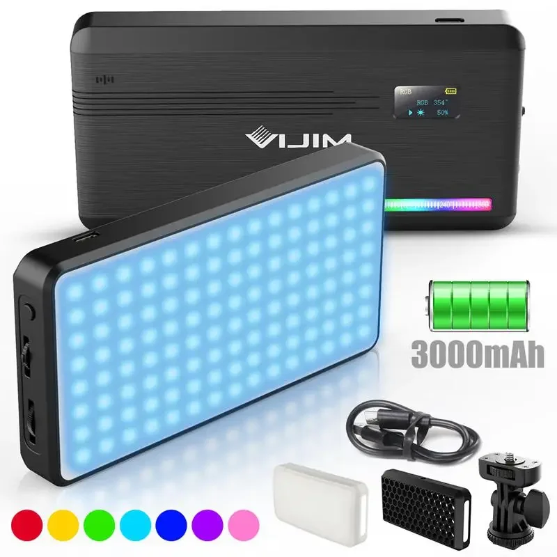 

VIJIM VL196 Portable Full Color RGB Fill Light 2500K 9000K Dimmable LED Video Light Handheld Photography Live Vlog Lighting