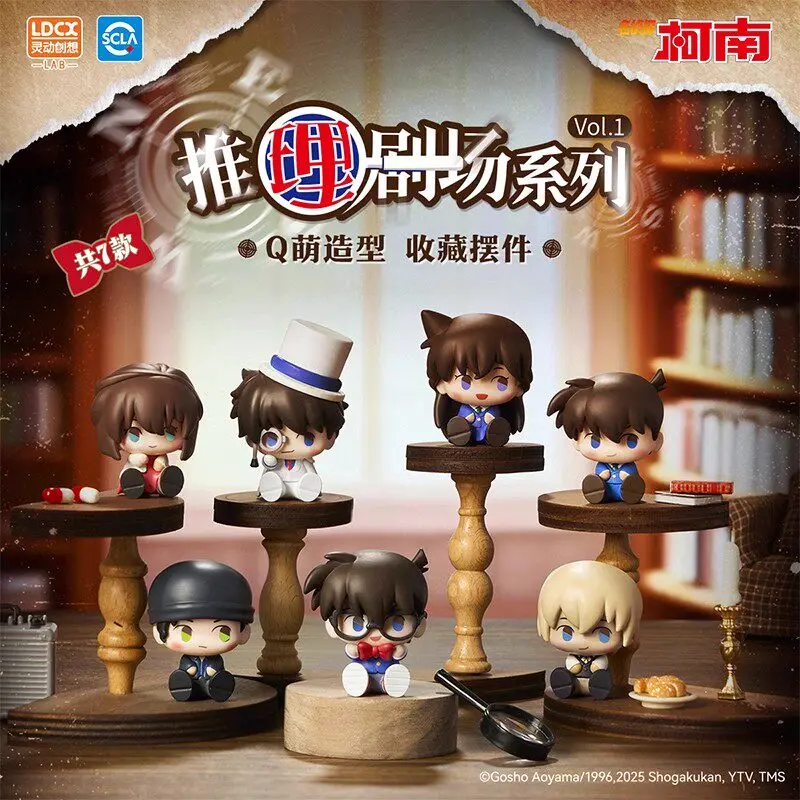 

New Detective Conan Reasoning Theatre Series Mini Blind Box Toy Anime Figures Kid The Phantom Thief Conan Desktop Ornaments Gift