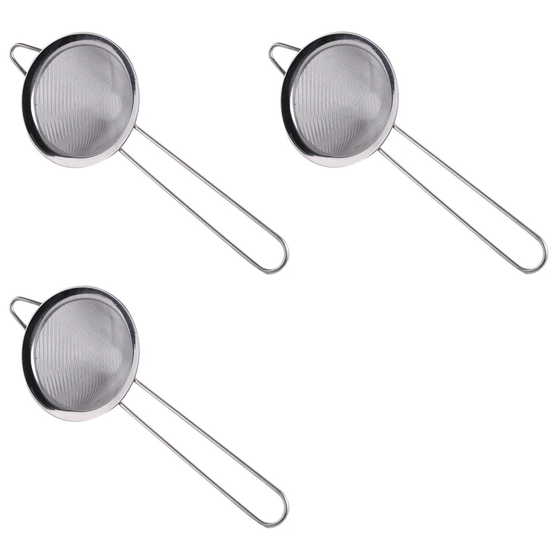 

3X Cocktail Fine Strainer Stainless Steel Conical Mesh Strainer Professional Bar Tool