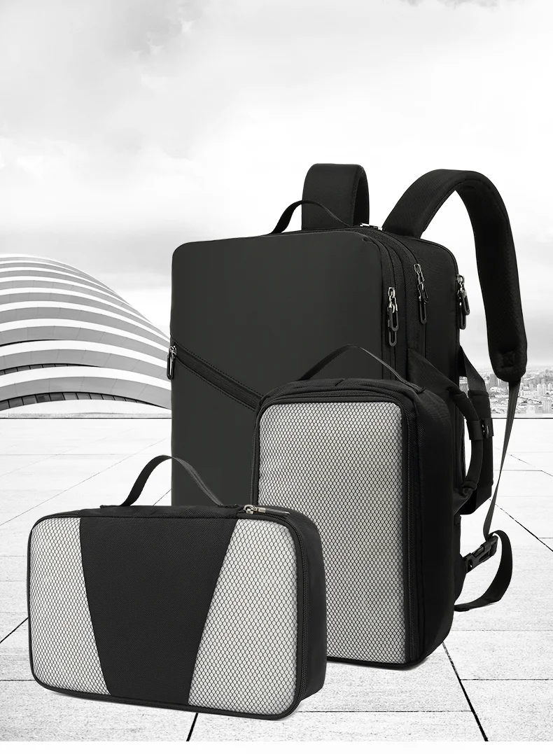 حقيبة ظهر جديدة للأعمال للرجال، حقيبة سفر متعددة الوظائف، حقيبة كمبيوتر محمول متينة، حقيبة كتف مزدوجة للرجال #3