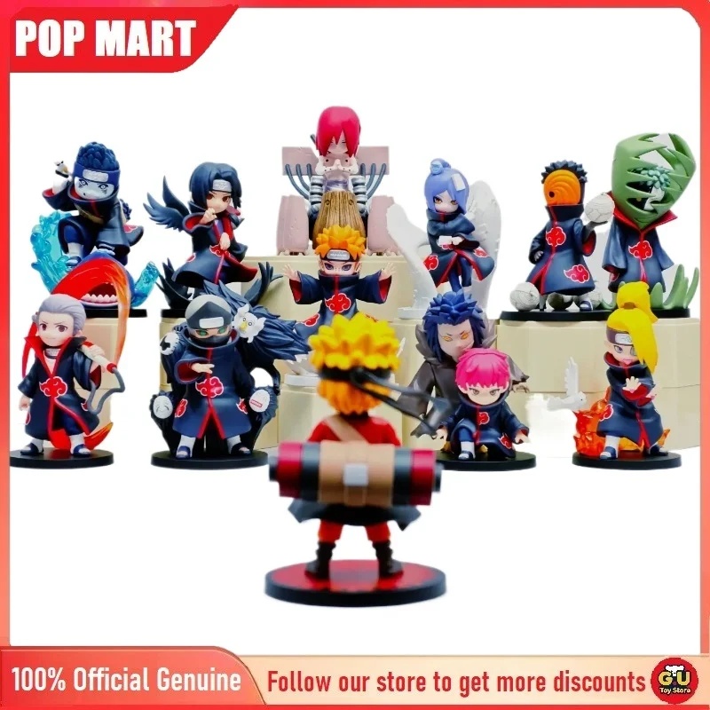 

POPMART Naruto Shippuden Series Battle with Akatsuki Action Figure Blind Box Collectible Decorative Statue Trendy Surprise Toys