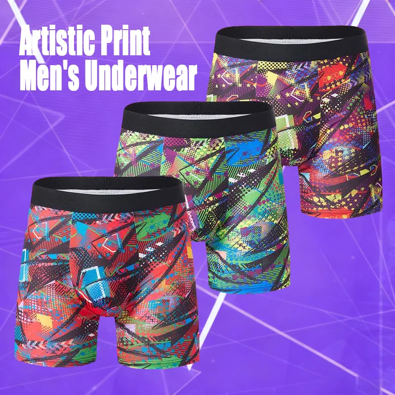 

Мужское нижнее белье, дышащие трусы-боксеры для мужчин, мягкое эластичное мужское нижнее белье с полетом