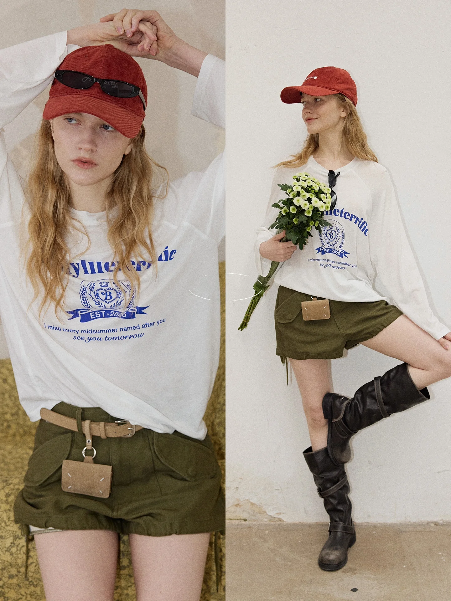 

BMLT Sweet Peace White Summer 2026 Новая женская футболка с длинным рукавом из лиоцелла и шелка с принтом, защита от солнца, охлаждающий эффект, свободный крой