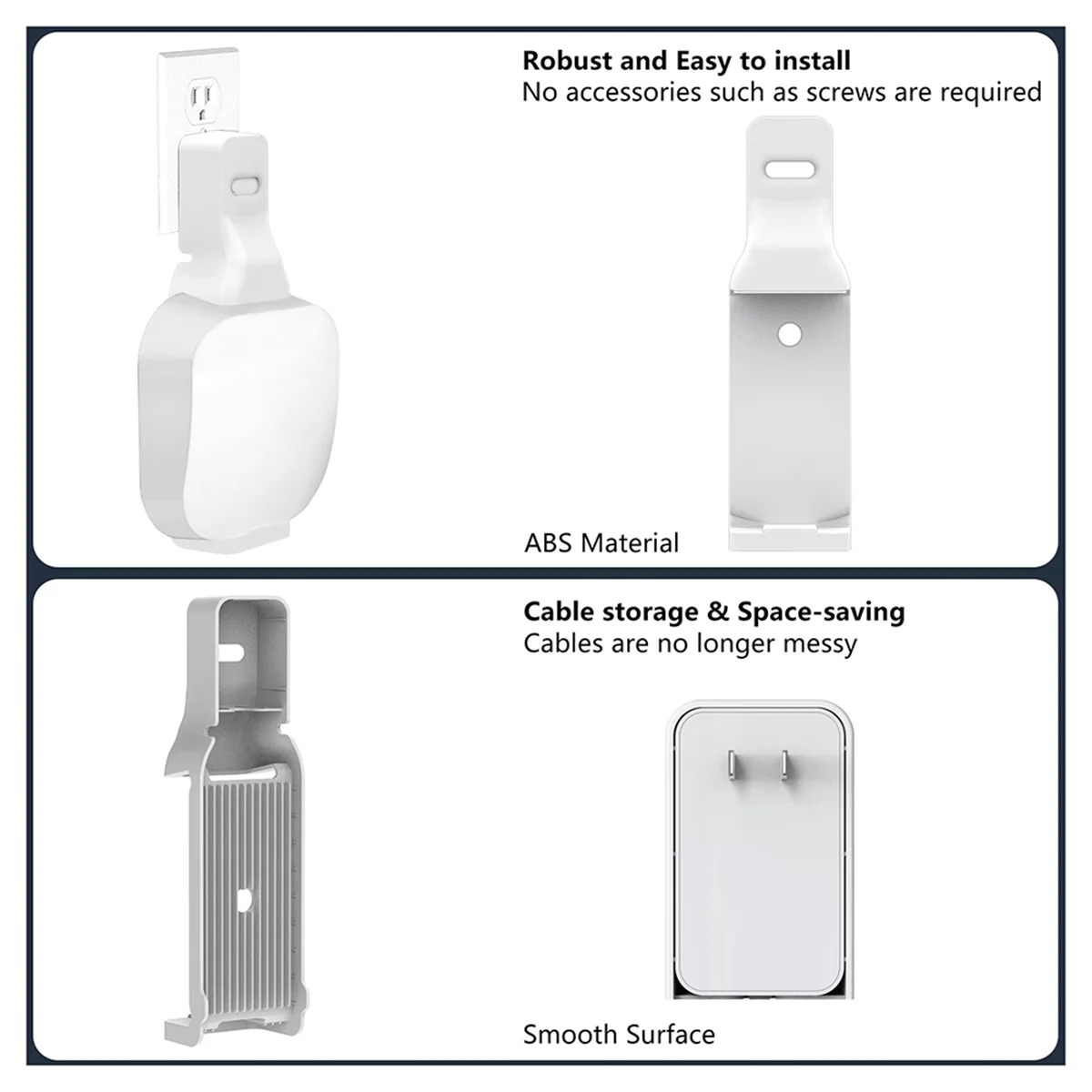 Hot Sale Wi-Fi Router Wall Mount Bracket Stable Space-Saving for Pro 6E & Pro 6 Mesh Wi-Fi 6 Router Wall Bracket