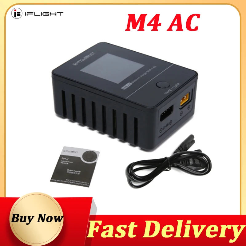 IFlight M4 AC 30W 2.5A Smart Battery Balance Charger  2-4S Full viewing angle display 100-240V XT30 Output for FPV Racing Drone