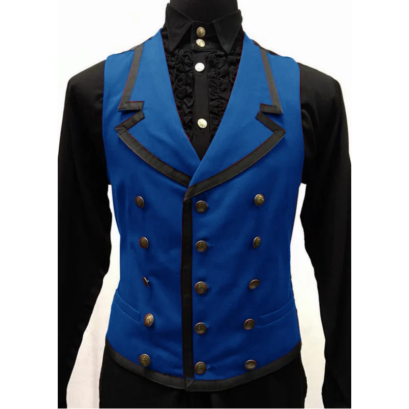 Men's Suits Vest Solid Color Fashion Three -ribs Buckle Lapel Slim Comfortable Shawl Collar Groom Trump Tail Wedding Royal 2023