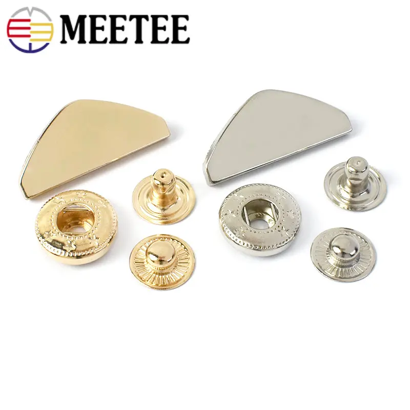 5/10/20pcs Metal Snap Buttons for Down Coat Jacket Bag Pocket Clothes Press Stud Buckle Decorative Sewing Material Accessories