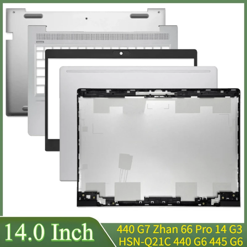 

14.0"Top Case For Probook 440 G7 445 G7 Zhan 66 Pro 14 G3 HSN-Q21C 440 G6 445 G6 Laptop LCD Back Cover Palmrest Bottom Case