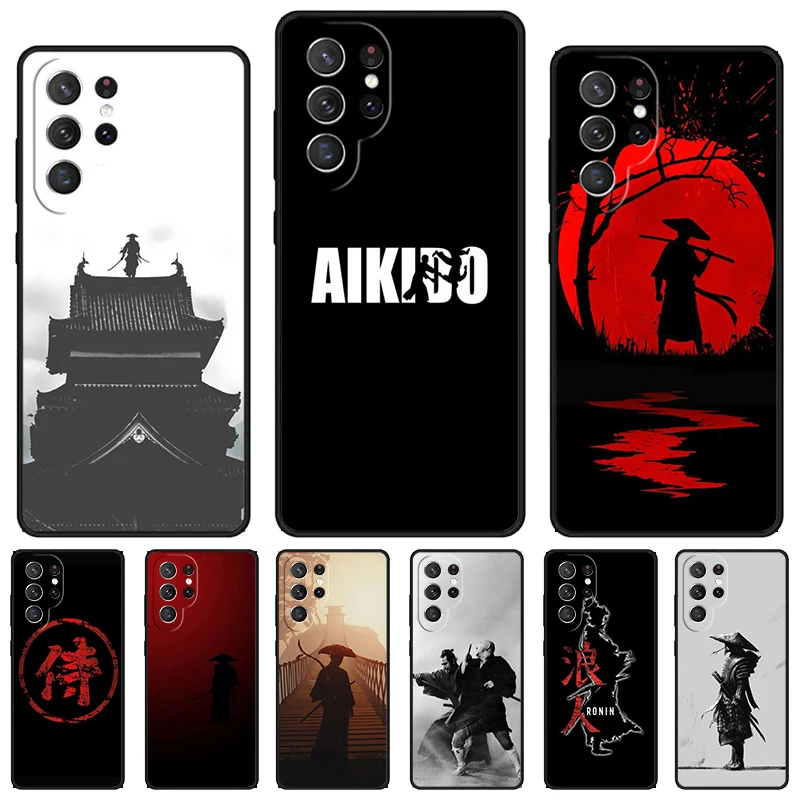 Aikido Samurai Warrior phone case For Samsung Galaxy S24 S23 S22 Ultra Note 10 20 Plus S8 S9 S10 S20 S21 FE Cover