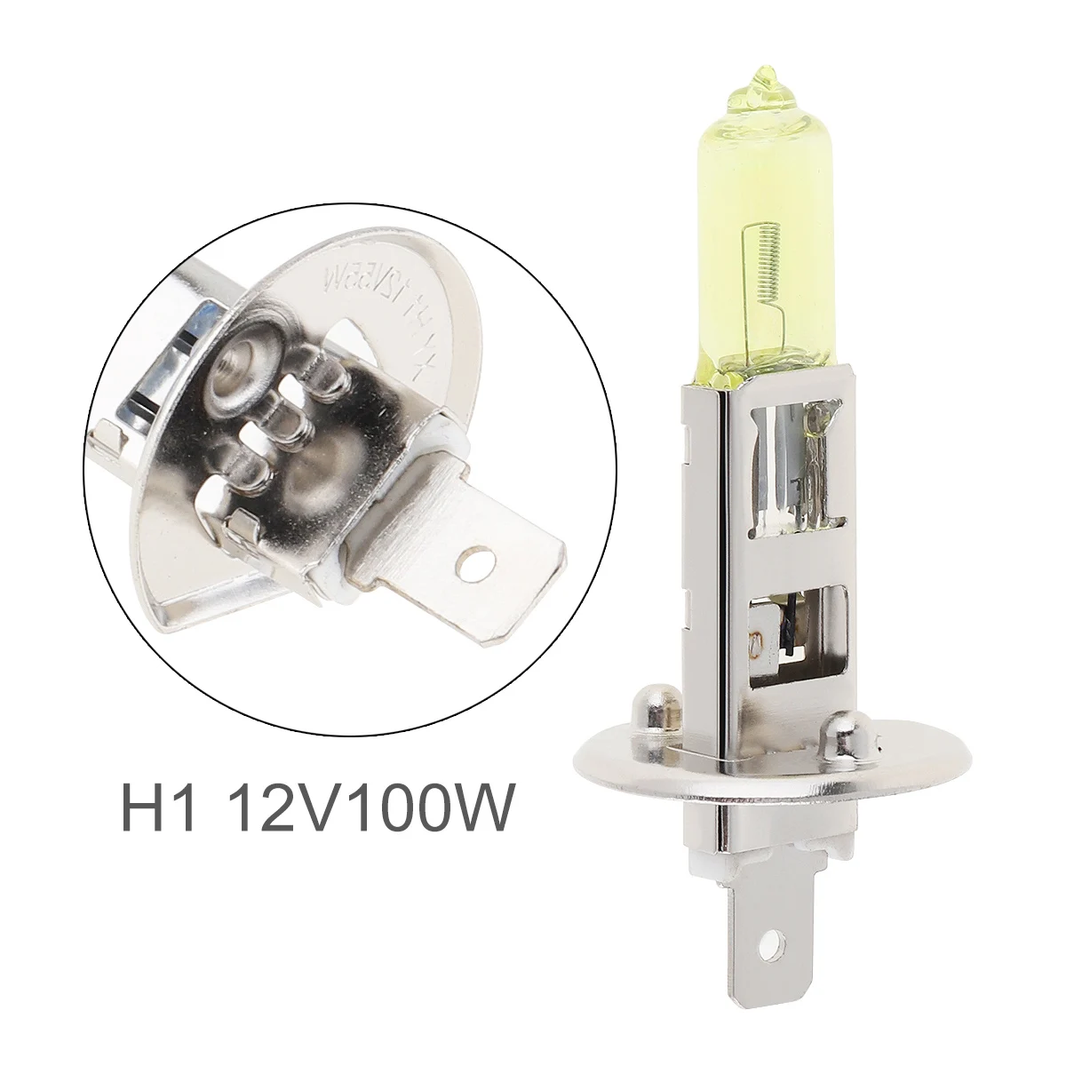 

1piece 12V H1 H3 H4 H7 9005 9005 9006 H11 White Yellow Car Halogen Lamp 100/55W Super Bright Auto Front Headlight Fog Bulb