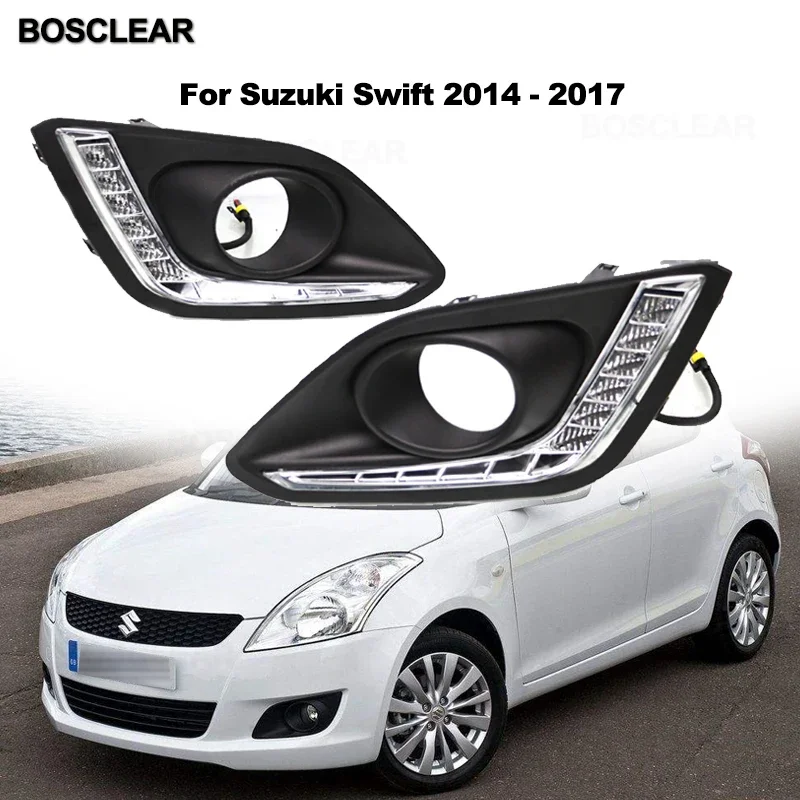LED DRL Daytime Running Lights Daylight With Turn Signal lamp For Suzuki Swift 2014-2019 Vitara 2015 2016 baleno 2018-19 DZIRE view 5