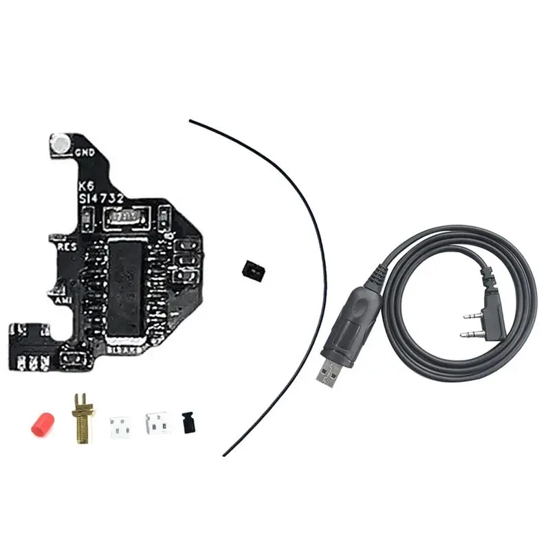 

New!SI4732 Radio Module+USB Programming Cable For Quansheng UVK5/UVK6 Shortwave Modification Module Dual Antenna Solution
