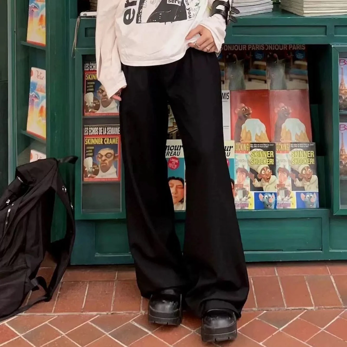 

Мужские брюки American High Street ERD Slim Fit, расклешенные, однотонные, базовые, свободного кроя, повседневные, со средней посадкой, на молнии