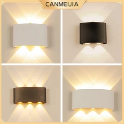 LED Outdoor Wall Lamp IP65 Waterproof Garden Lighting Aluminum AC86-265V Exterior Wall Light Living Room Stairs Porch Light Home
