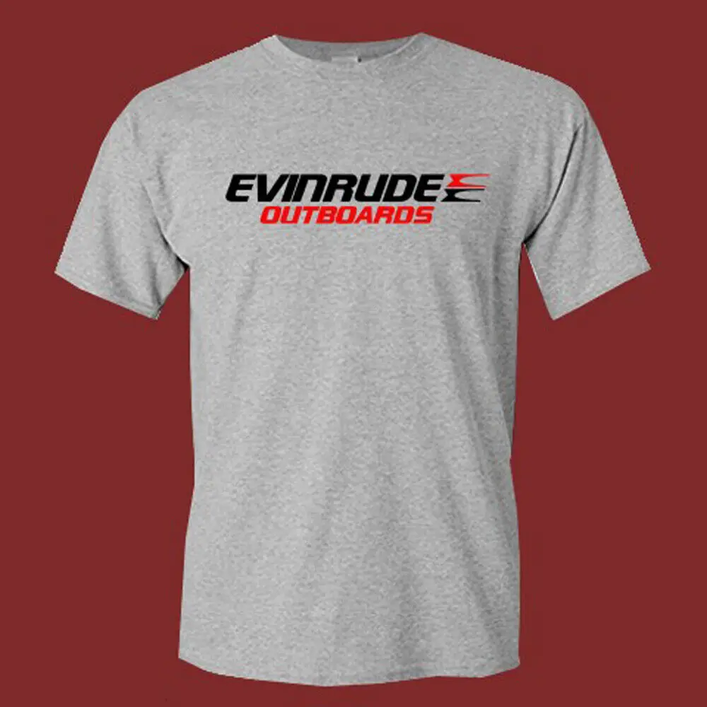 Evinrude Outboards Men's Grey T-Shirt Size S-5XL