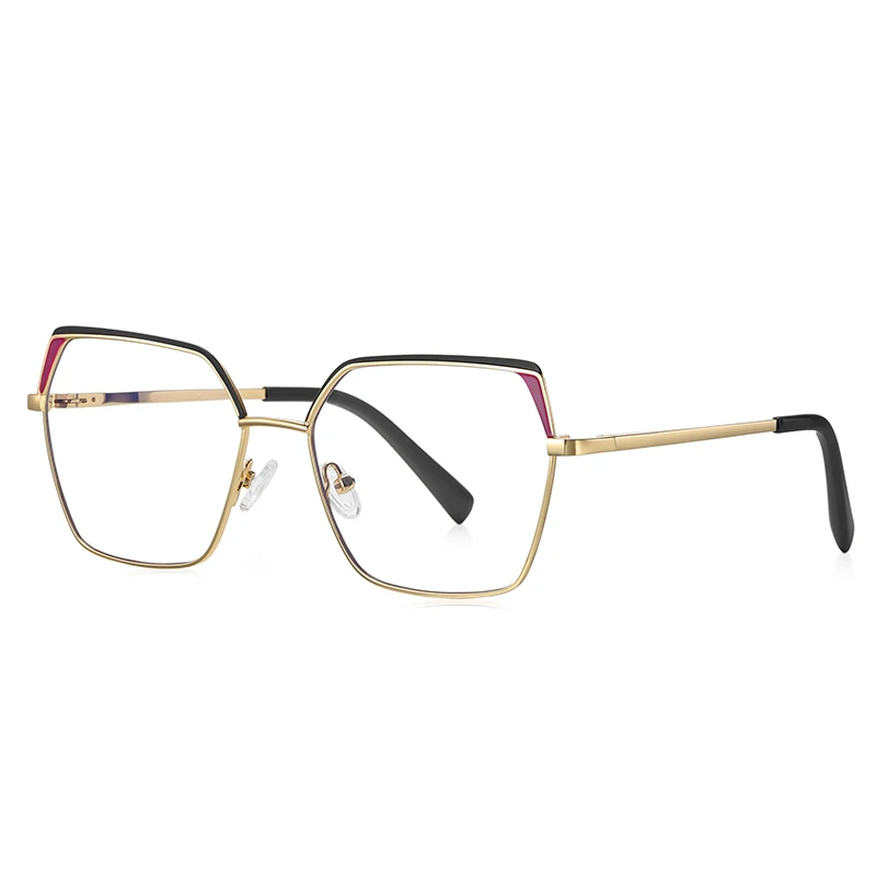 VICKY Geometric Square Fashion Large Framed Glasses Women's Reading Glasses Anti-Blue Light Customised Prescription Available