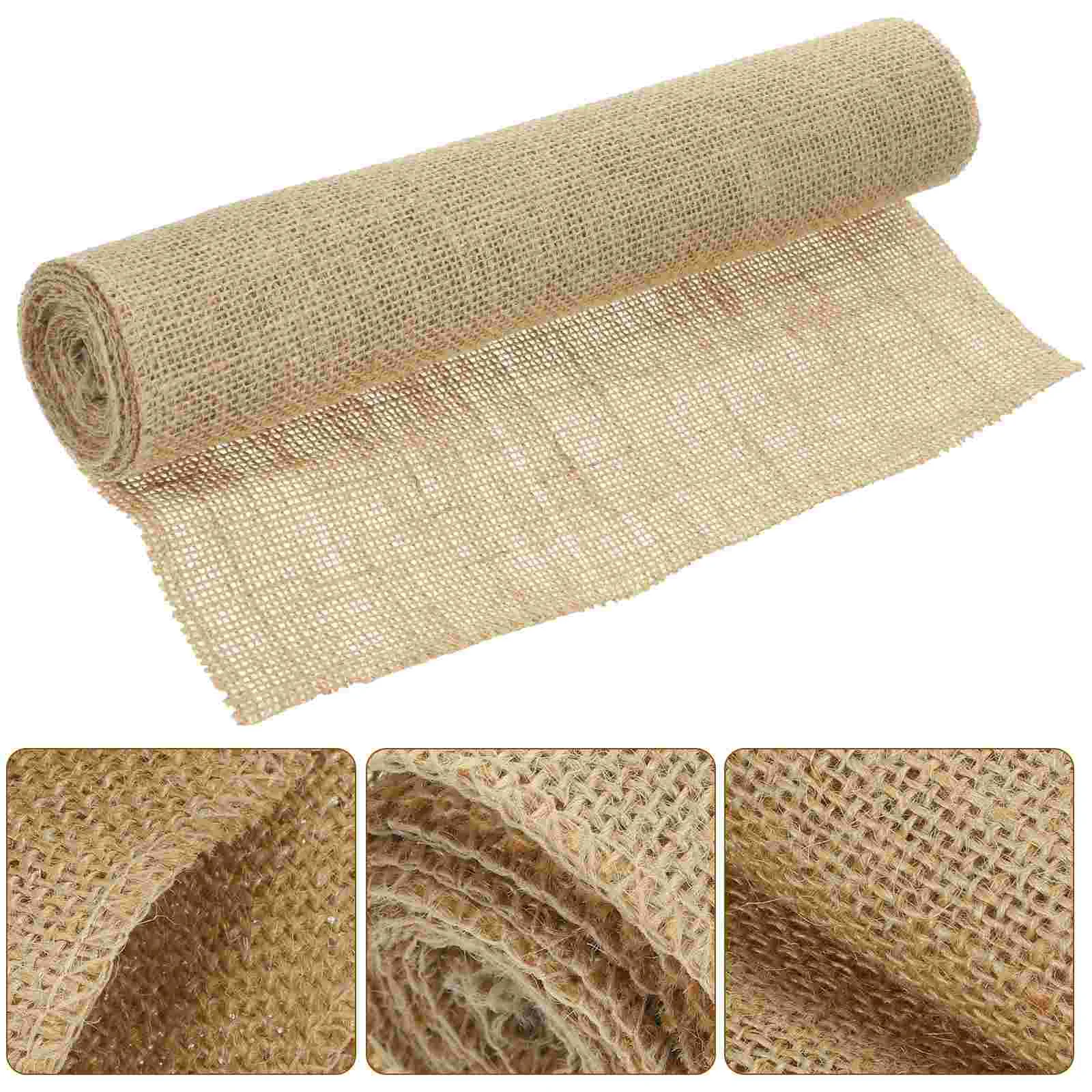 Burlap Table Runner Hessian for Crafting Runners Wedding Farmhouse Tablecloth Decor Cotton Linen Birthday Party Rustic