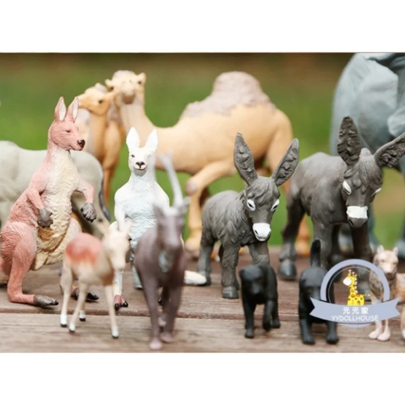 Noah's Ark Kinder-Zoo-Spielzeugmodell, realistisches Wildtier-Spielzeug, Elefant, Bär, Tiger, Simulation, Sammler-Actionfiguren