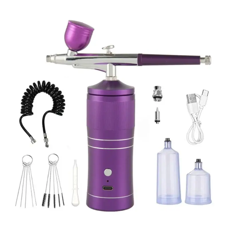 kit-aerographe-a24f-compresseur-d'aerographe-sans-fil-rechargeable-portable-ensemble-de-brosses-de-nettoyage-de-buse-de-03mm-pour-maquillage-et-nail-art