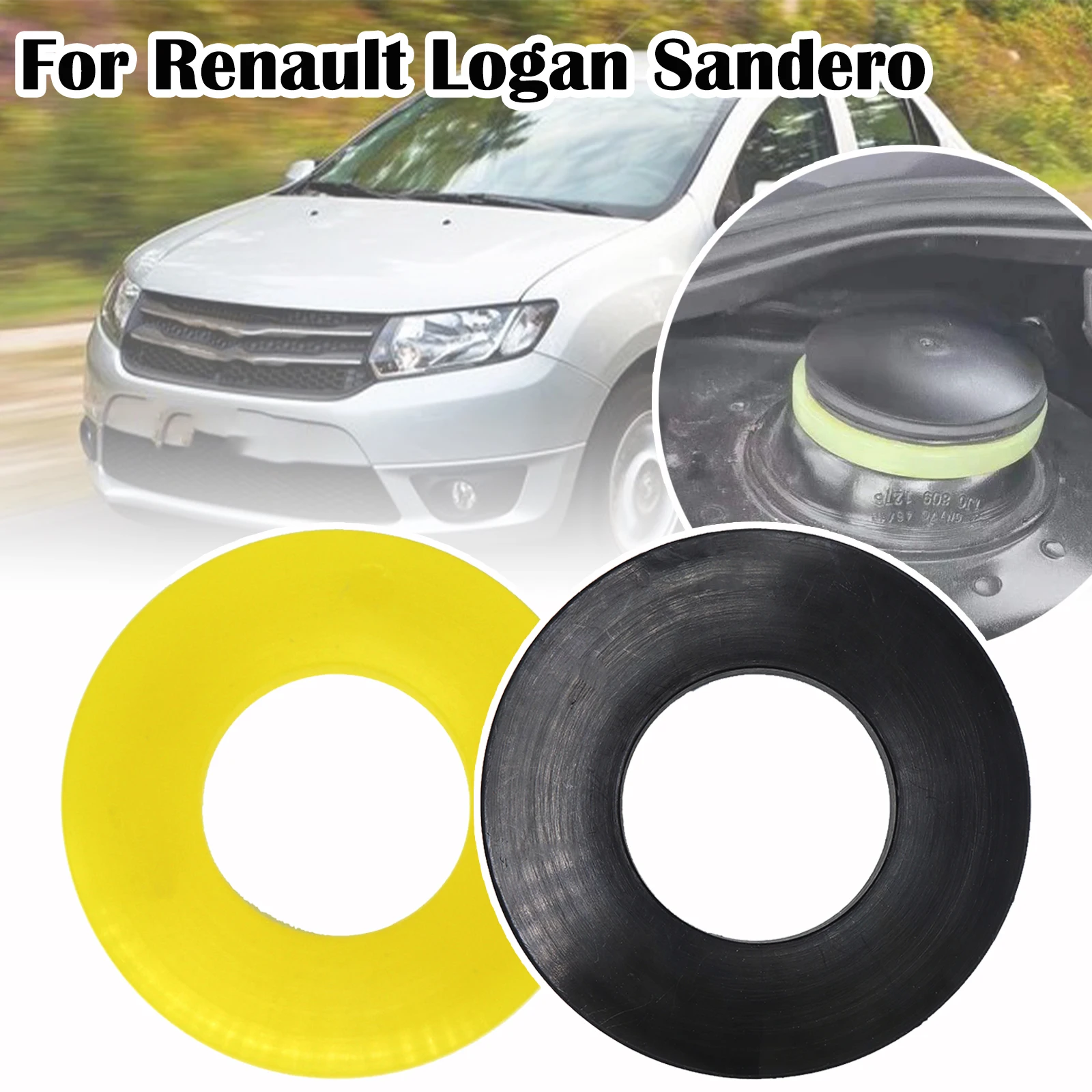 

For Renault Logan Sandero Rubber Bushing Damper Front Strut Tower Mount Buffer Shock Absorber Car Accessories Comfort Quite Ride