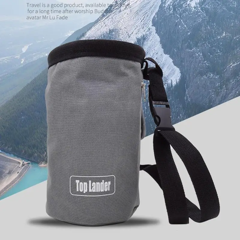 Rock Climbing Chalk Bag Waterproof Weight Lifting Pocket Magnesia Sack Outdoor Climbing Equipment Bouldering Magnesia Pouch