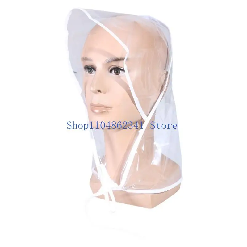 Chapéu chuva PVC 5asd para condições climáticas chuvosas para uso externo com capuz transparente