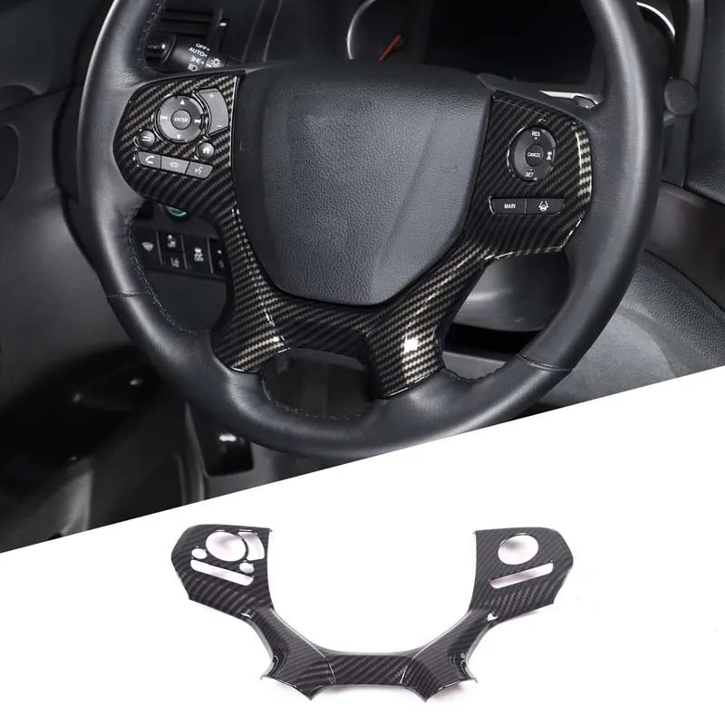 couverture-de-cadre-decoratif-pour-volant-de-voiture-en-abs-autocollant-de-garniture-accessoires-d'nikpour-honda-pilot-2015-2022