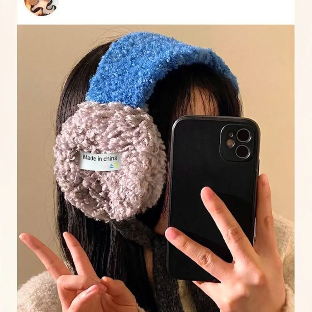 Plush Earmuffs For For Seafreesun Women Winter Warm Ear Warmer Foldable Lamb Wool Cozy Windproof Outdoor Cycling Ear Protectors