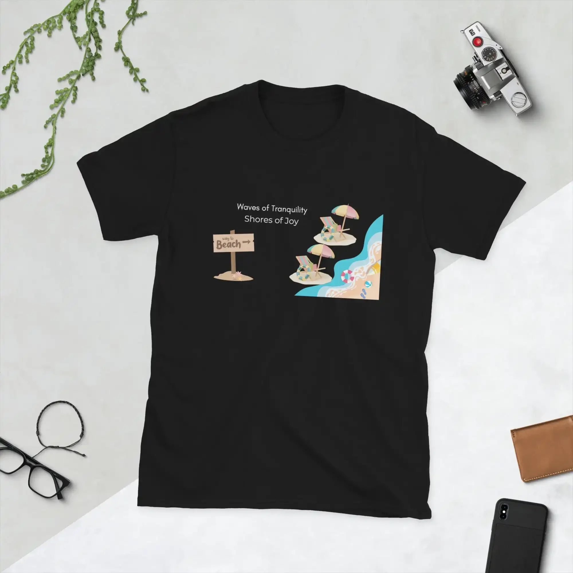 Waves of Tranquility Shores Joy T Shirt Inspirational Coastal Ocean Serenity Beach Life Peaceful Adventure