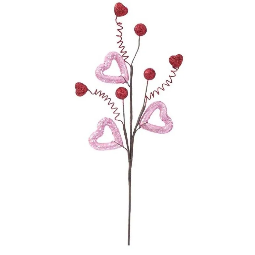 

Romantic Heart Bouquet Branch Anti-splash Water Resin Artificial Twig Cutting Handicraft Creative