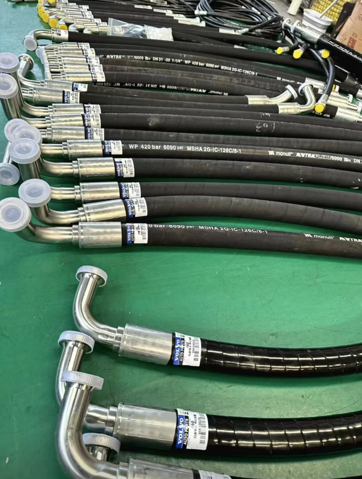 Hydraulic Hoses Kit Hydraulic Pipeline Kit for All Brands for Whole Excavators Full Excavator Auxiliary  Line