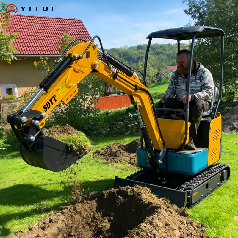 

Customized Mini Excavator 1.8 Ton Epa Euro5 Non-Slip Crawler Mini Excavator With Multiple Accessories For Farm Use