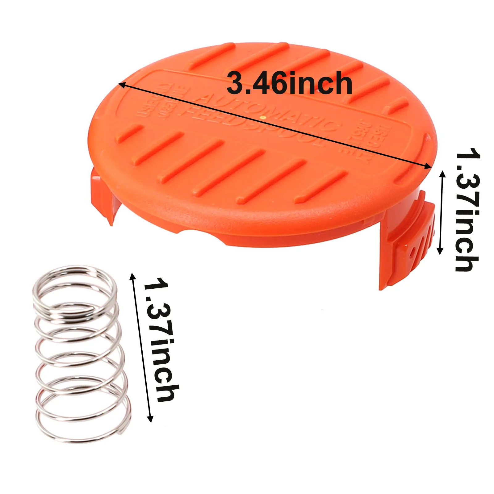 Garden Spool Cap Trimmer Spare Parts No Tools Needed To Install Protects Line ABS Material For Black Decker 385022-03N