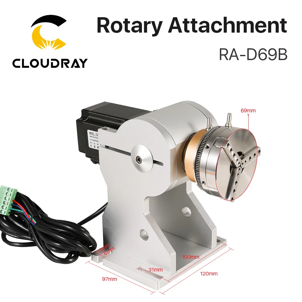 Cloudray AM49 a D69 Type Marking Machine Rotary Attachment