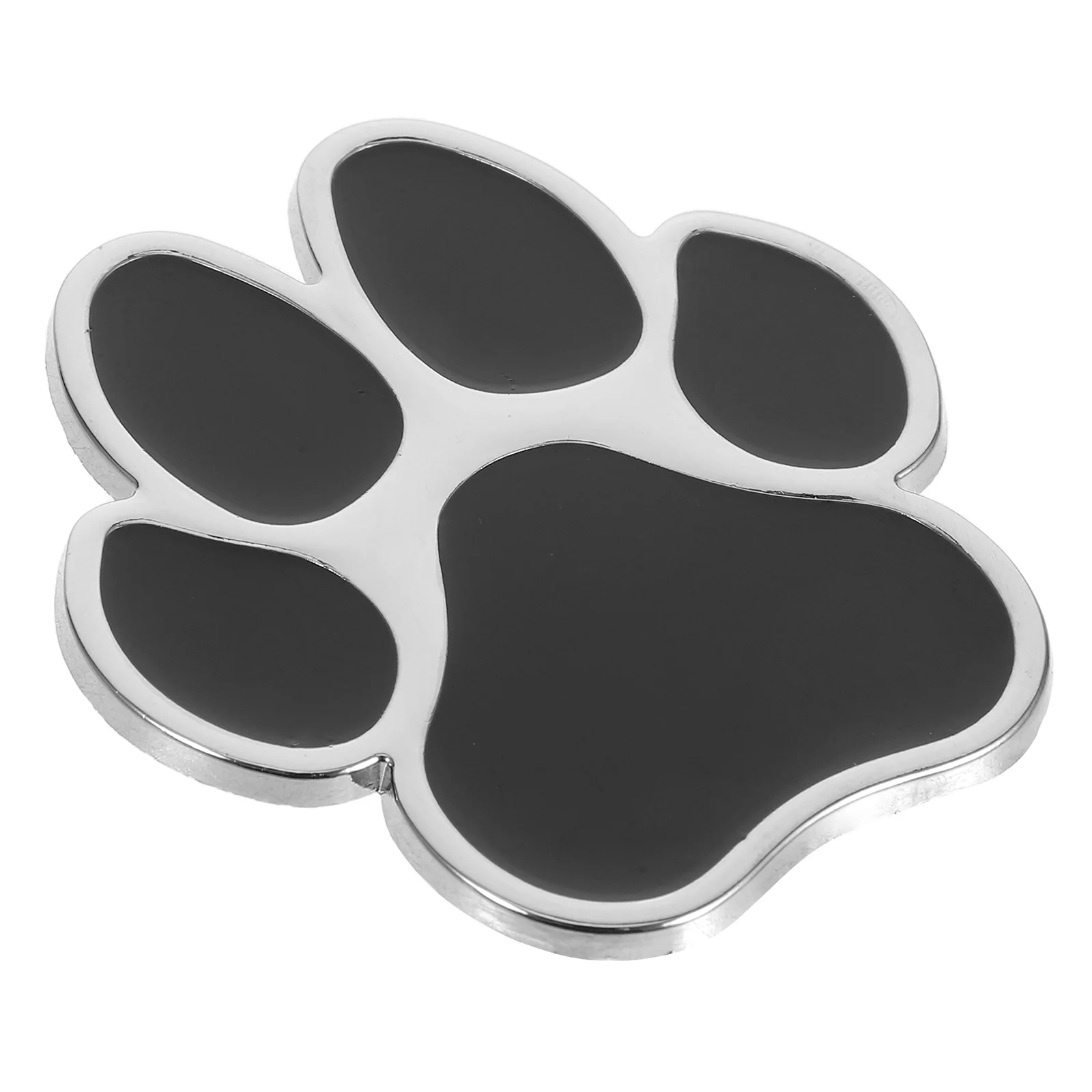 

Dog Paw Car Stickers Metal 3D Auto Decals for Vehicle Decoration Waterproof Scratch Cover Creative Paw Sticker