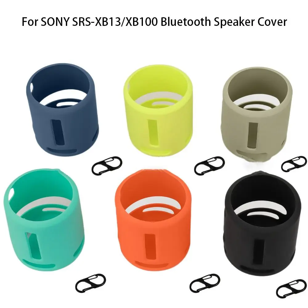 Silicone Bluetooth Speaker Cover Shockproof Anti-Fall Sleeve Portable Soft Full Protection Shell for SONY SRS-XB13/XB100 Travel