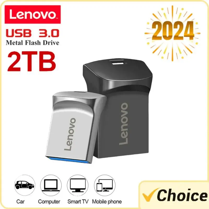 Lenovo 2TB Metal USB 3.0 Flash Drives 1TB High Speed Pendrive 512GB 256GB USB Drive 128GB Memoria USB Flash Disk For Computer PC