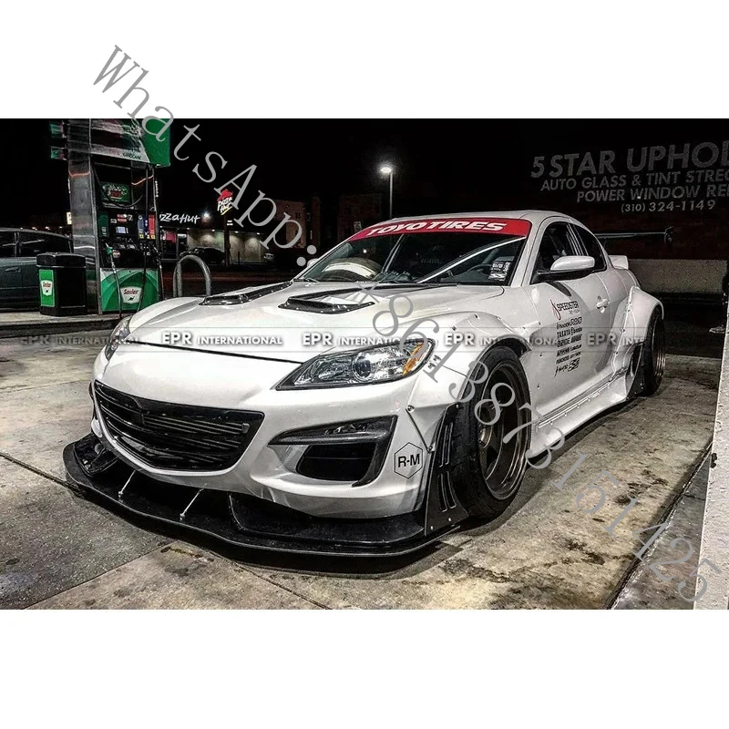 Suitable RX-8 Rocket Bunny Wide Body Full Kit (Front & Rear Wheel Arches, Side Skirts, Spoiler)