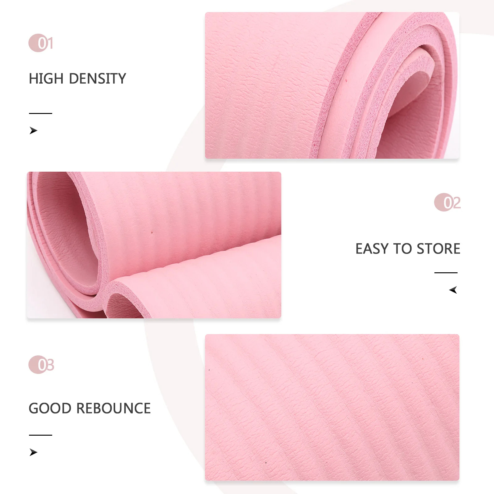 

Yoga Mat Fitness Anti-slip Exercise Joint Support Portable Tpe Eco-friendly Non-toxic